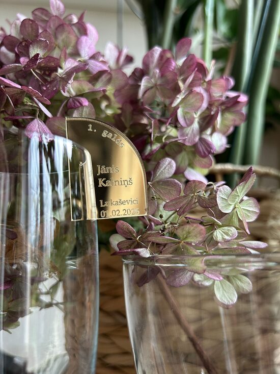 Personalizējama galda karte - glāžu personalizācijai